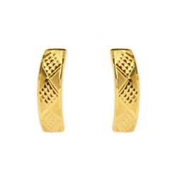 Brinco Classic Losango em Ouro 18 Kilates - 23785